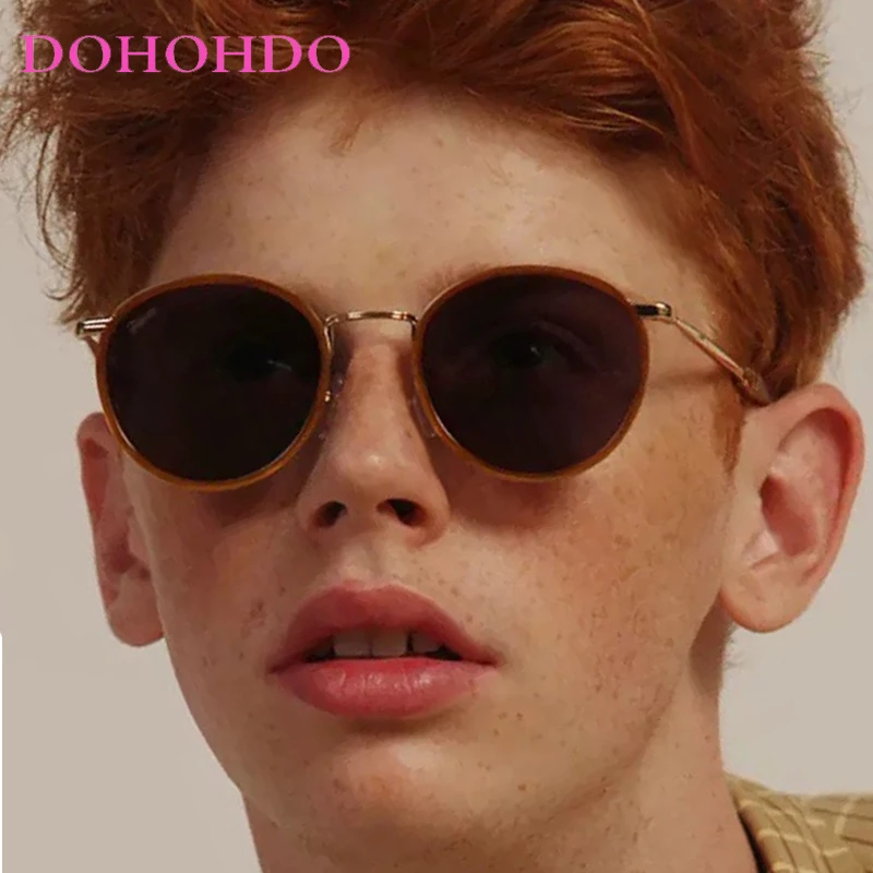 

Retro Round Sunglasses Women Men Steampunk Brand High Quality Metal Frame Glasses Shades Fashion Eyewear Oculos De Sol UV400