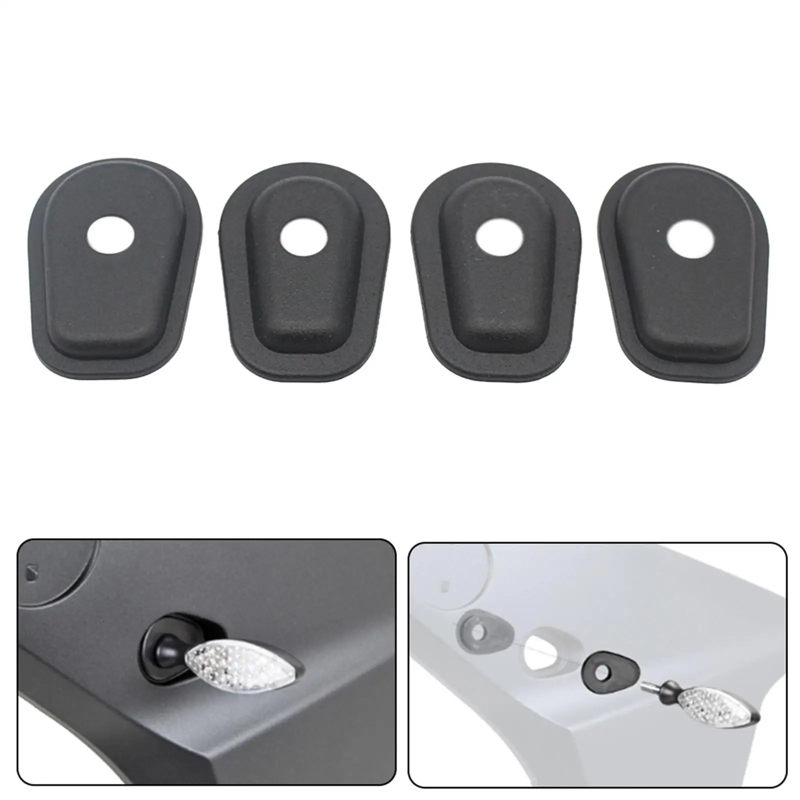 

4Pack Motorcycle Turn Signals Indicator Adapter Spacers for Kawasaki Zrx1200 Klr