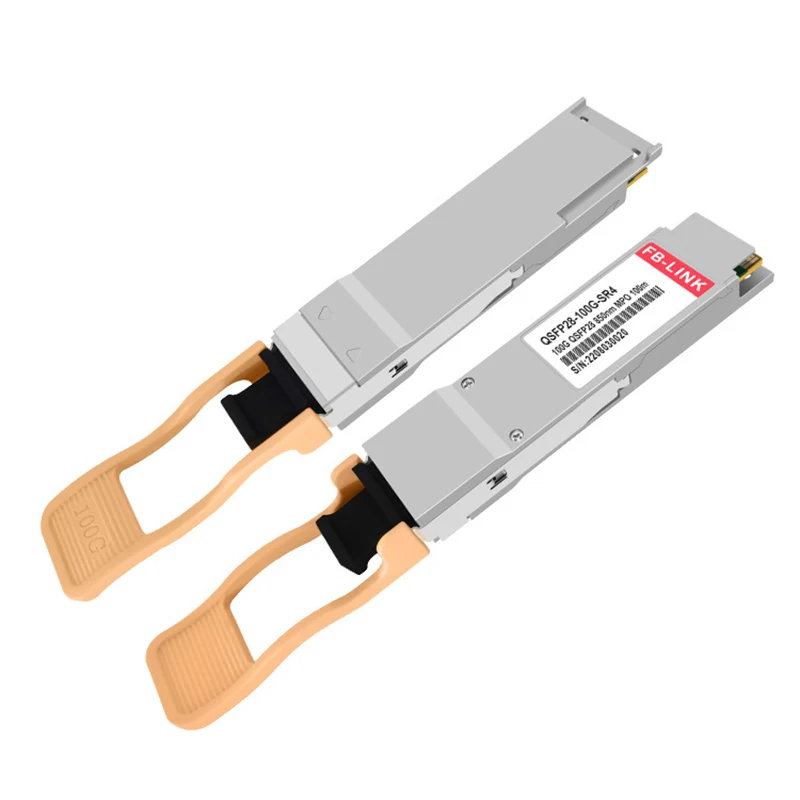 Imagem -02 - Módulo Transceptor de Fibra Óptica 100g Sr4 Mpo Mtp 100m 850nm Qsfp28 Mmf Gigabyte Mellanox Huawei Interruptor Ethernet