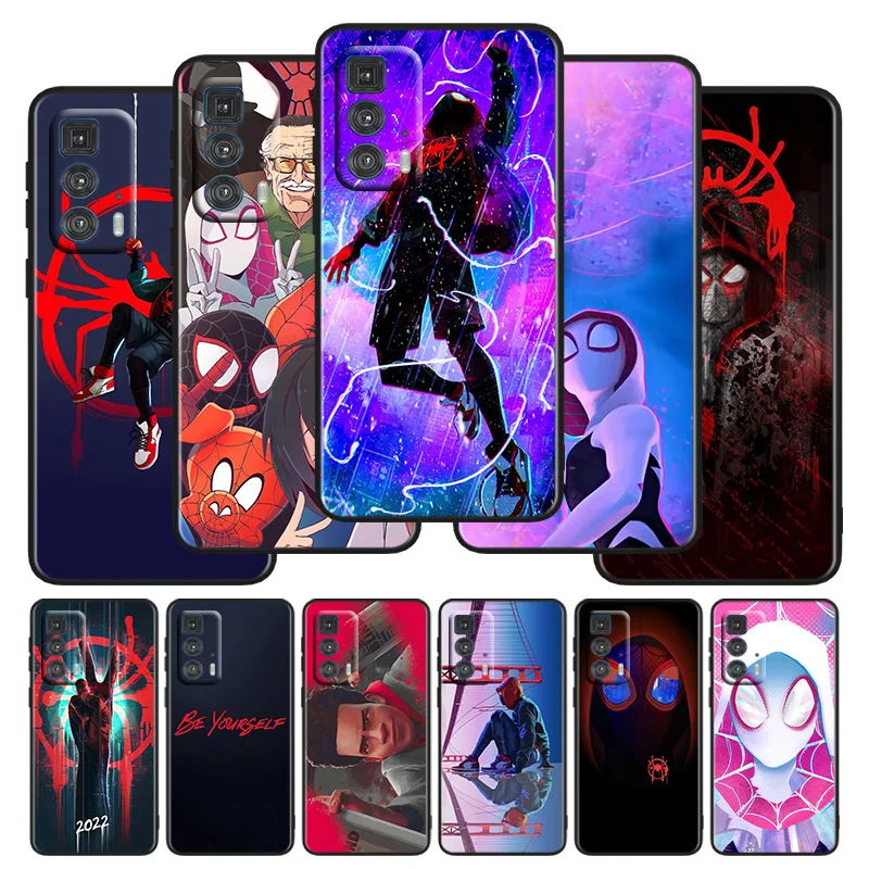 

Spider-Man Into the Spider-Verse Phone Case For Motorola G E7i Stylus Power One Plus E Edge X S 30 20 Fusion Plus Lite Pro Black