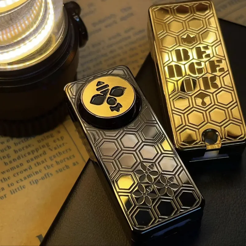 bees-empire-gadget-manuel-en-acier-inoxydable-edc-mecanisme-rotatif-magnetique-a-carte-poussoir-texture-fine-anti-stress