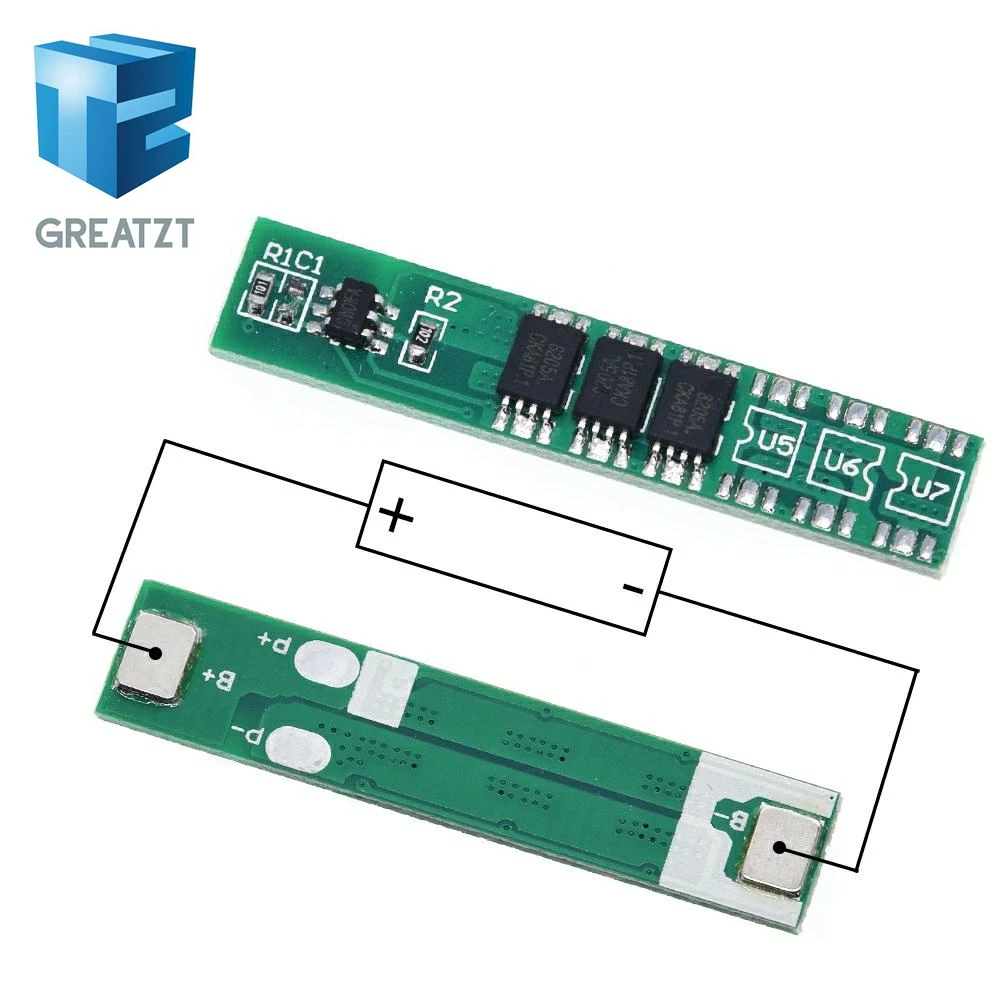 GREATZT 1S 7.5A 10A 15A 3.7V Li-ion 3 4 6MOS BMS PCM Battery Protection Board PCM for 18650 Lithium Lion Battery image 3