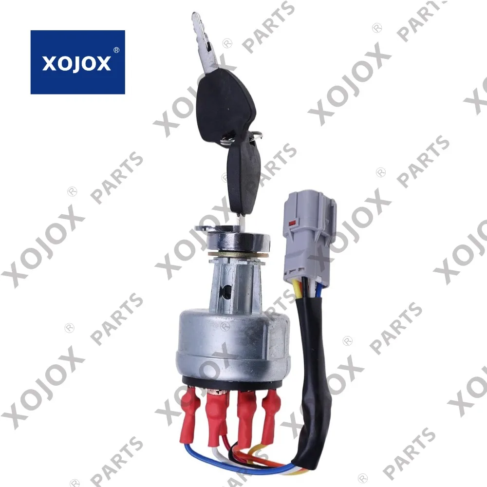 

XOJOX BLUESUNSOLAR Ignition Switch 21E6-10430 21E610430 Replacement for X Wheel Loader 33HDLL 39HDRB H70/LGP HL720-3 HL750 HL760