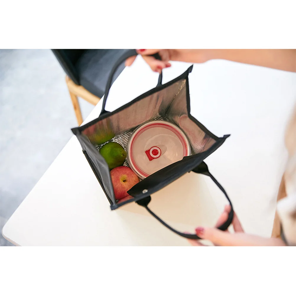 

Insulated Lunch Tote Bag Reusable Waterproof Large Capacity Easy Clean Stylish Design for Working Women Girls Fruits Drinks