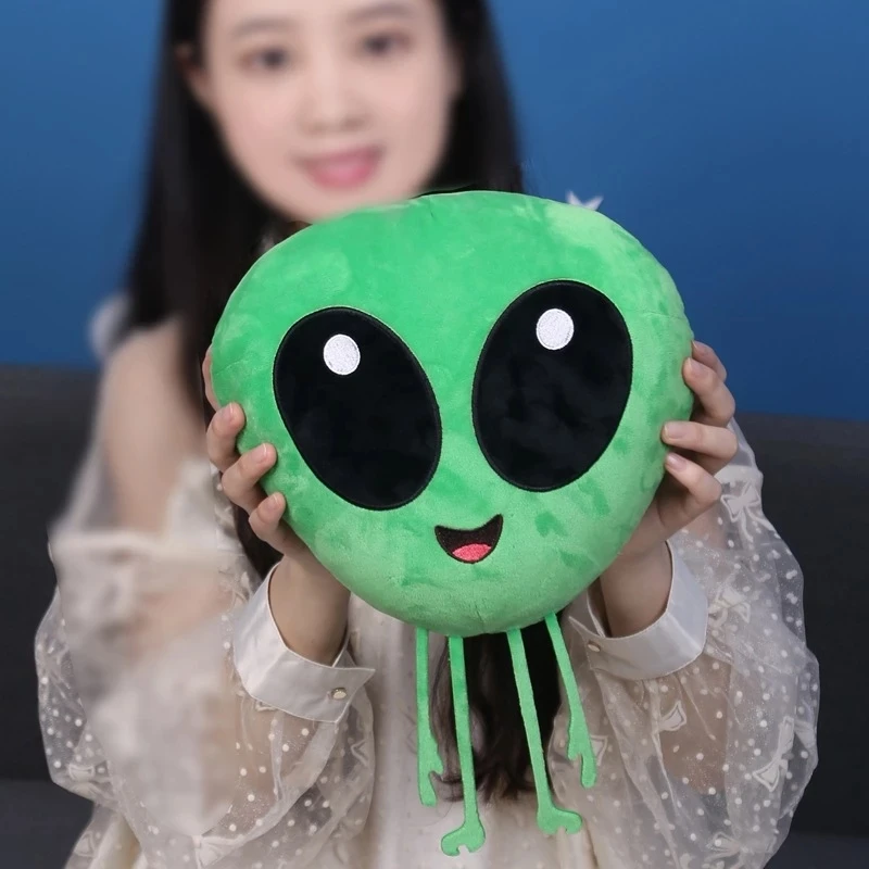 33cm Fashion Girl Funny ET Pillow Expression Adventure Green Alien Monster Plush Doll Toy Friend Boy Birthday Gift Toys