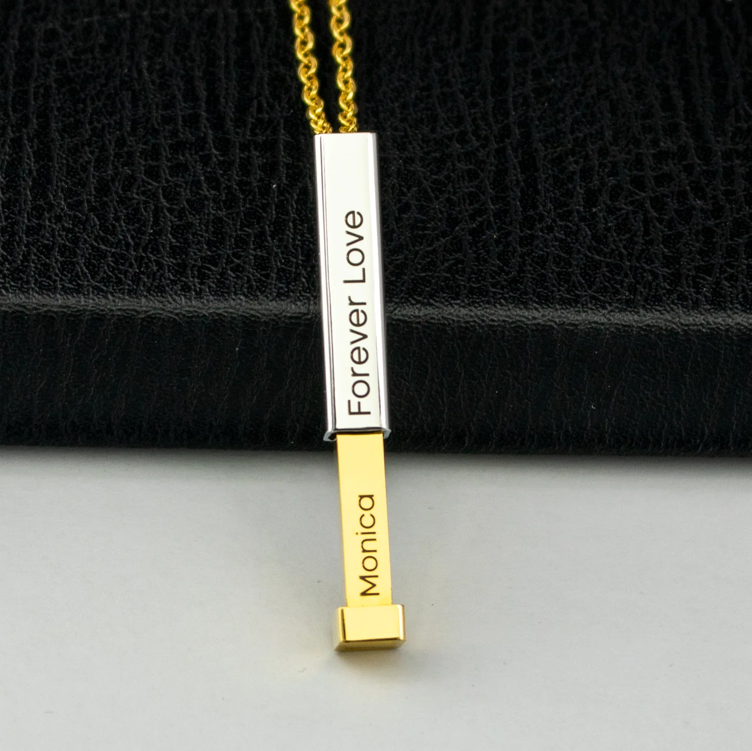 Verborgen bericht ketting, 3D geheime bericht ketting, gepersonaliseerde verjaardag, verjaardagscadeau-ideeën voor vrouwen, gepersonaliseerde naam