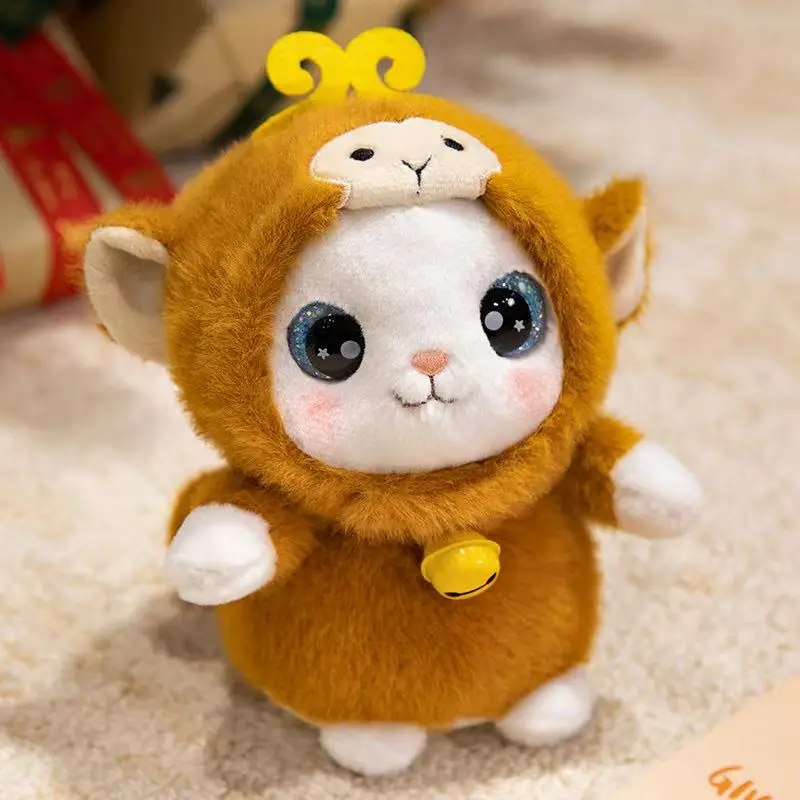 20 cm Neue Panda Fuchs Kuh Elefant Affe Küken Kaninchen Puppe Gefüllte Plüsch Spielzeug Spaß kinder Geschenk Transformation Schreibtisch büro