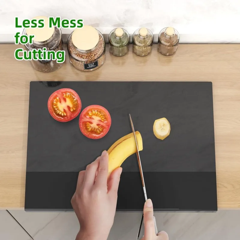 

Acrylic Cutting Board with Lip Non Slip Cutting Board for Countertop Protector Durable Kitchen Chopping Board