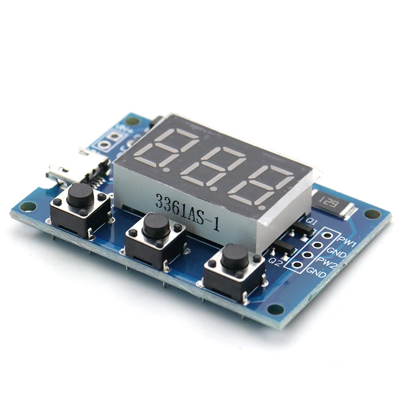 2-channel PWM pulse frequency duty cycle adjustable module, square wave rectangular wave signal generator, stepper motor drive