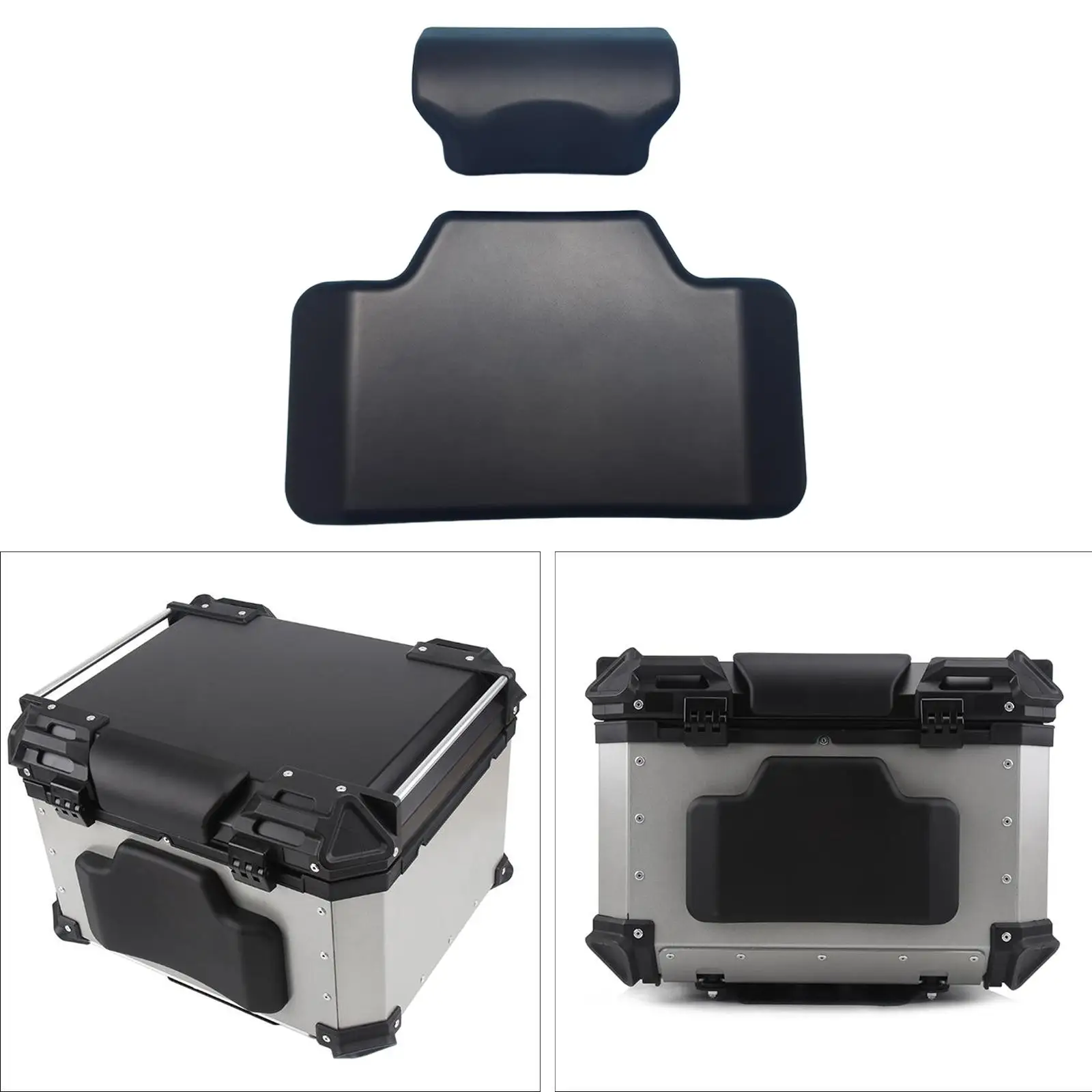 Passenger Backrest Back Pad Storage Box Back Cushion Motorcycle Back Cushion