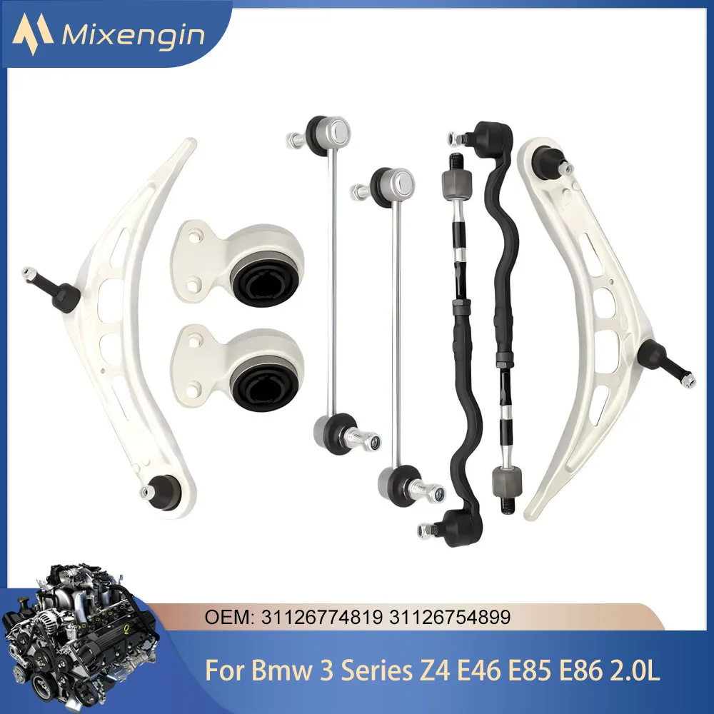 For Bmw 3 Series Z4 E46 E85 E86 All Models 2.0L l6 GAS Front Wishbone Suspension Control Arm Kit 1998-2006 31351095694