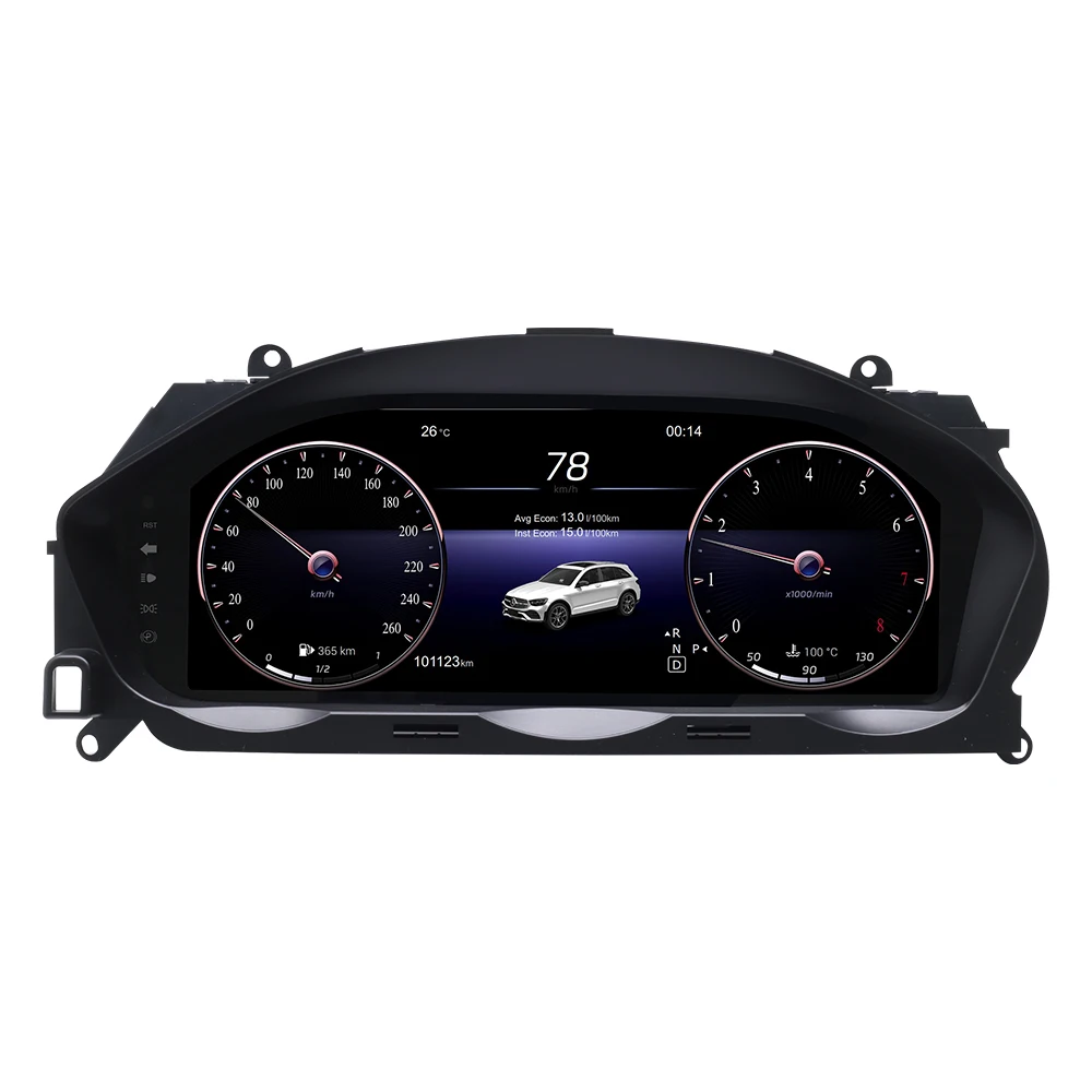 XONRICH 12,3 inch HD virtueel instrumentencluster voor Mercedes Benz C-Klasse W204 2011-2014 NTG4.5 Plug & Play digitale snelheidsmeter
