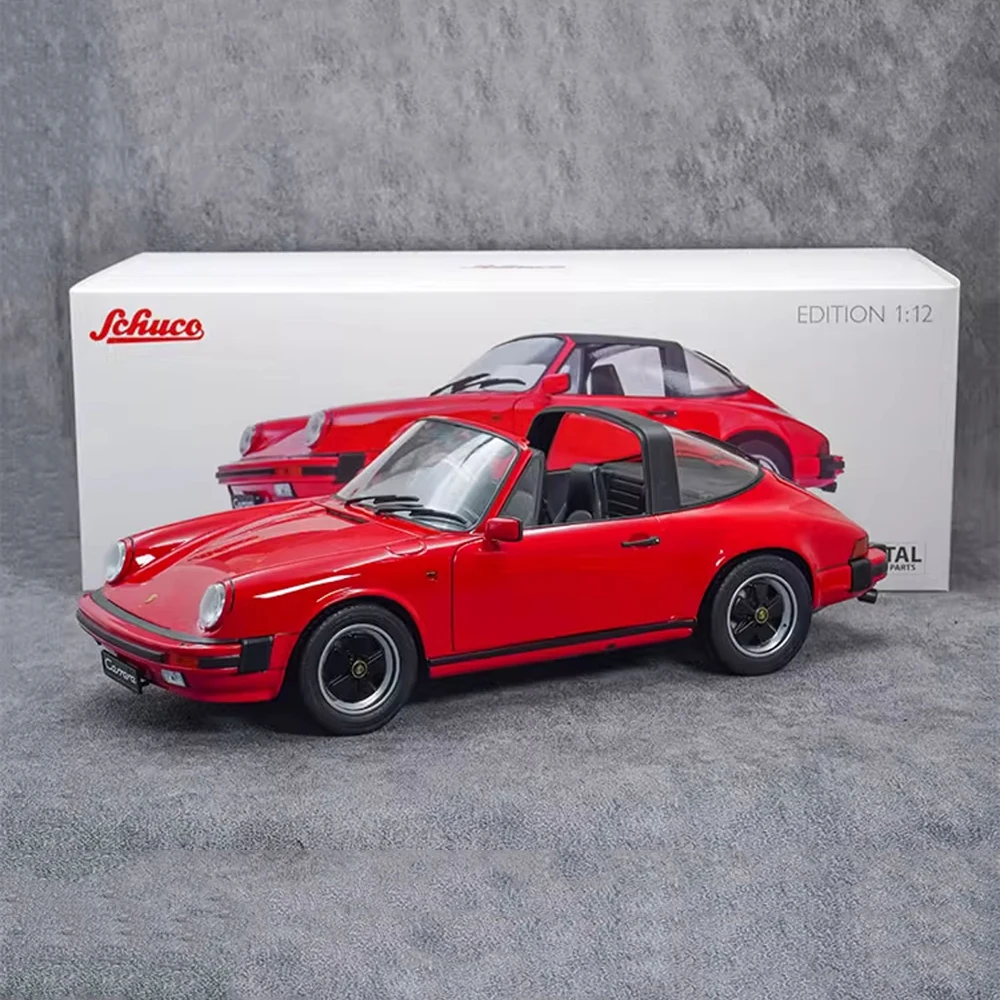 

Schuco 1:12 911 Targa Convertible Red Sports Car Simulation Alloy Die-Cast Car Model For Collection Display Metal toys