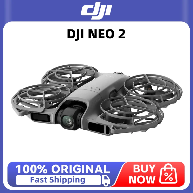 DJI Neo 2-Drohne, 4K, hochwertige Bildgebung, leichtes, tragbares Design mit vollflächigen Propellerschutz