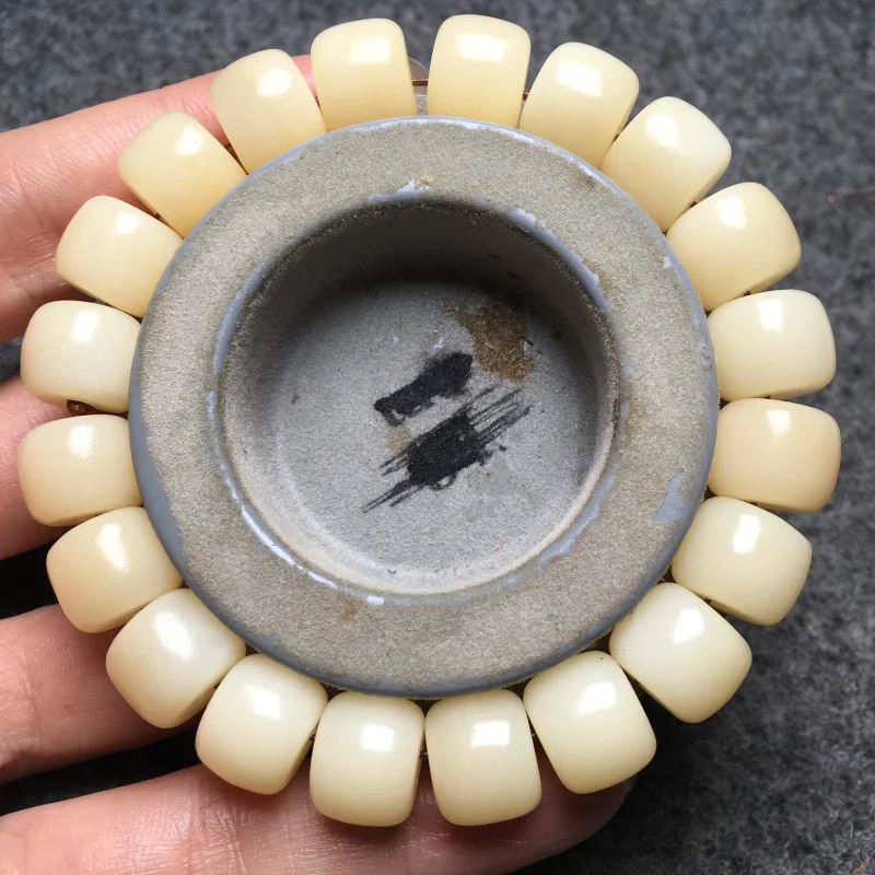 Natural primary color camel bone bucket beads bracelet beads bracelet high density and high oil non-degreased wenwan bone 10*12m