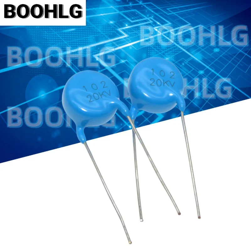 10pcs High Performance Ceramic Chip Capacitor 20KV 102 1NF 0.001UF 1000PF Dissolve