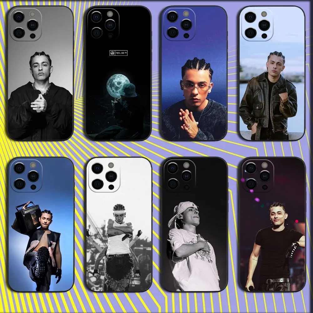 Rapper Singer T-Trueno Phone Case For iPhone 16,15,14,13,12,11,Pro,X,XS,Max,XR,Plus,Mini Soft Black Cover