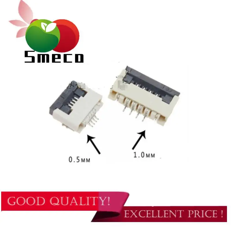 10 fan-shaped FPC socket FPC flat wire connectors below 0.5 ms /1 MS pitch 4P 5p 6p 8p 10p 12p 14P 16p 20p 24P 30p 34P