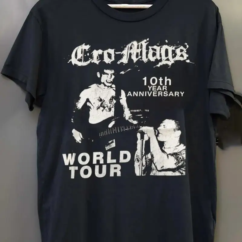 

Черная футболка Cro Mags Band Anniversary из хлопка S 234XL