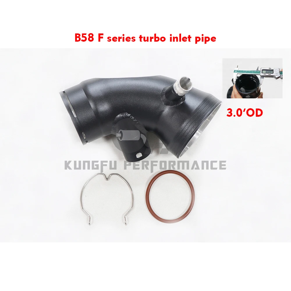 KUNGFU PERFORMANCE Aluminum Upgrade Turbo Inlet For B M W F Chassis B58 GEN1 240i 340i 440i