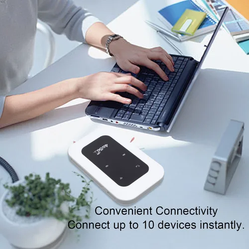 Imagen 2 del producto Punto de acceso móvil WiFi 4G 5G de viaje, amplia compatibilidad, dispositivo de punto de acceso WiFi portátil 4G 5G, batería de larga duración de 300Mbps para Campervan