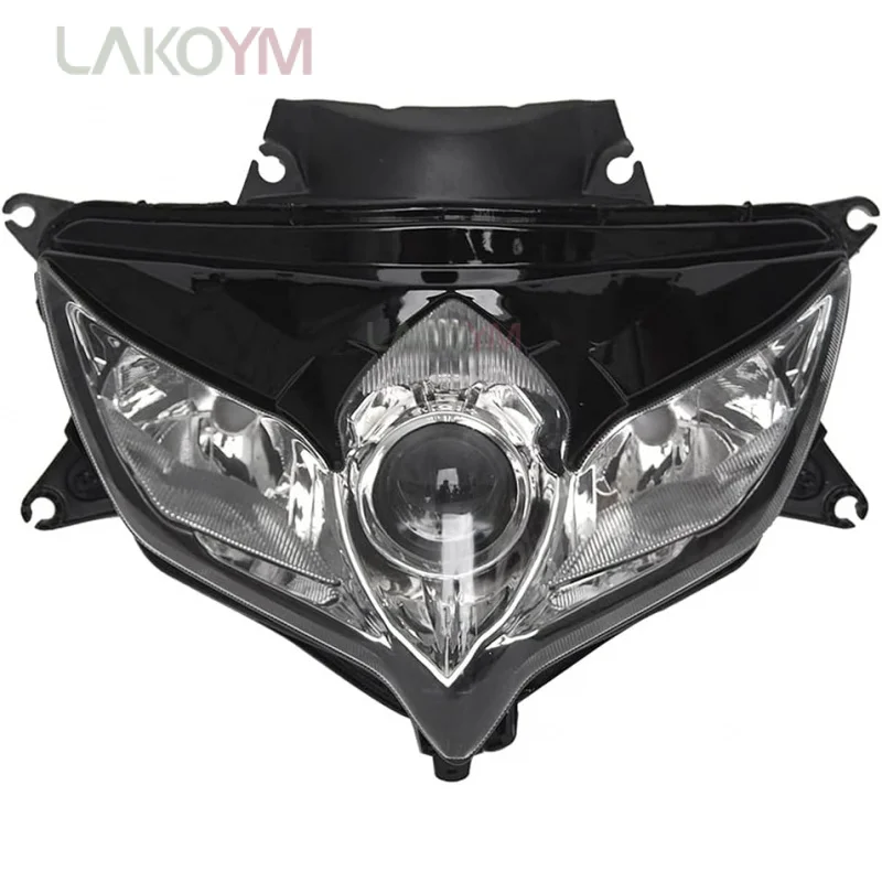 Motorcycle Headlight Headlamp Assembly Compatible for Suzuki GSXR600 GSXR750 08-10 gsxr 600 gsxr 750 Motorbike Replacement Headl