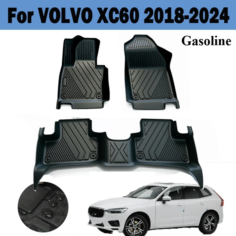 

For VOLVO XC60 Gasoline 2018-2024 Floor Mats Left Hand Drive Car Floor Mats |Cargo Liner Mat Trunk Mat |Car Interior Accessories