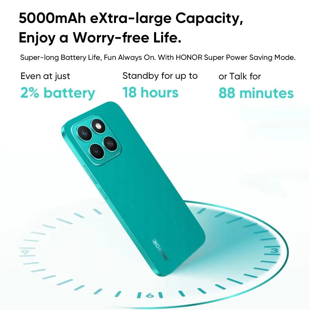 Honor X8c 4G Smartphone 6,7 »AMOLED 108MP y 50MP fotografía nocturna ultraclara resistencia al agua y caídas extremas goma de borrar HONOR AI 3