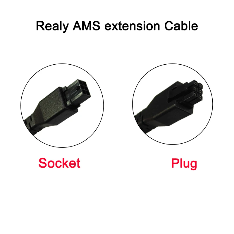ل Bambu Lab H2D X1 P1 Series/Kobra S1/Creality CFS طابعة ثلاثية الأبعاد 6pin تمديد كابل AMS HUB Connection1.5 متر ترقية أجزاء