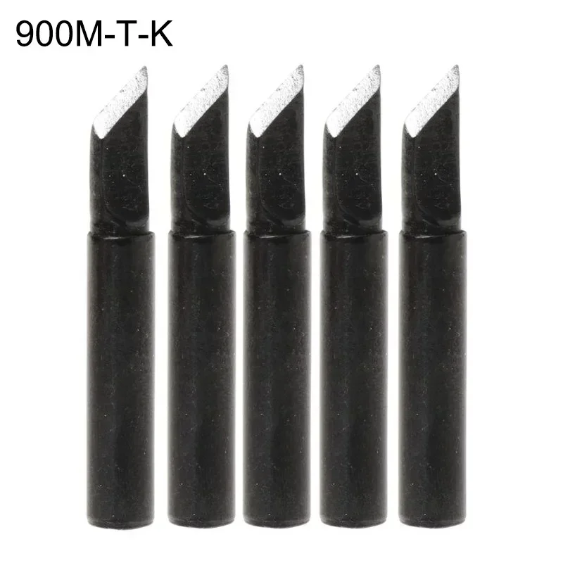 Industrial Soldering Iron Tip Soldering Iron Tip Parts High Quality Replacement Solder Tool 5pcs Black Exquisite