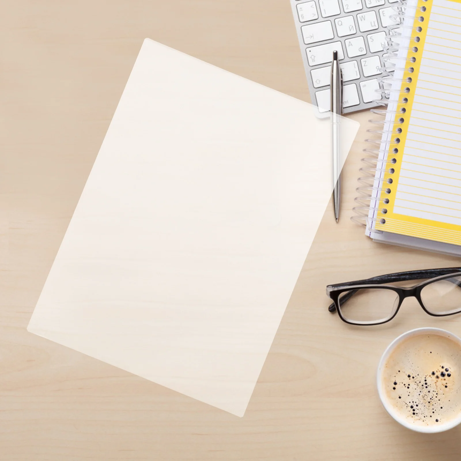 

Transparent A4 Lamination Film 100pcs Clear Thick Plastic Sheets Waterproof Scratch Proof Protective Film for Documents ID Cards