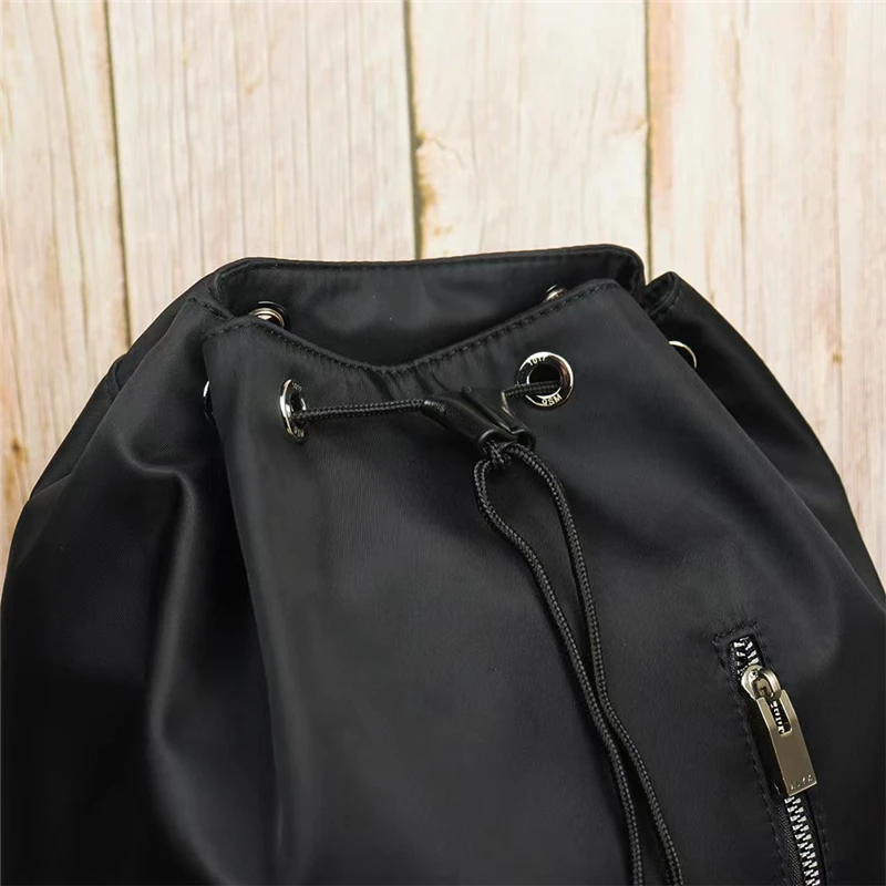 Ins All Seasons 1017 Alyx 9sm Backpacks Men Women Black Outdoor Travel Metal Socket Letter Logo Zipper Opening Nylon Bags