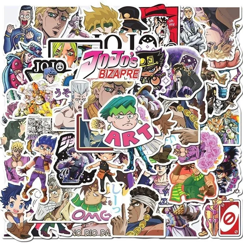 50/30/10PCS Kujo Jotaro Jolyne Weather Report Giorno Giovanna Popular Anime Decoration Ipad Mobile Phone Waterproof Stickers