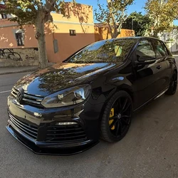 3Pcs For VW Golf 6 MK6 GTI GTD R R20 2008-2013 Car Front Bumper Lip Spoiler Splitter Diffuser Canard Spoiler Bodykits Tuning ABS