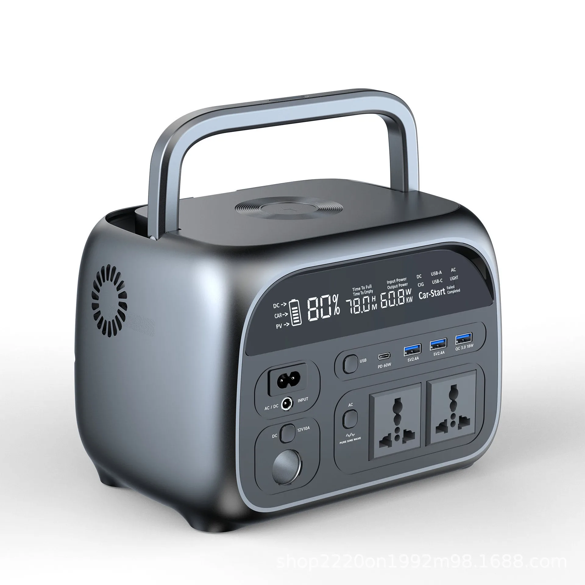 300W Outdoor Portable Mobile Energy Storage 72000mAh Power Supply Emergency Photovoltaic Solar Generator