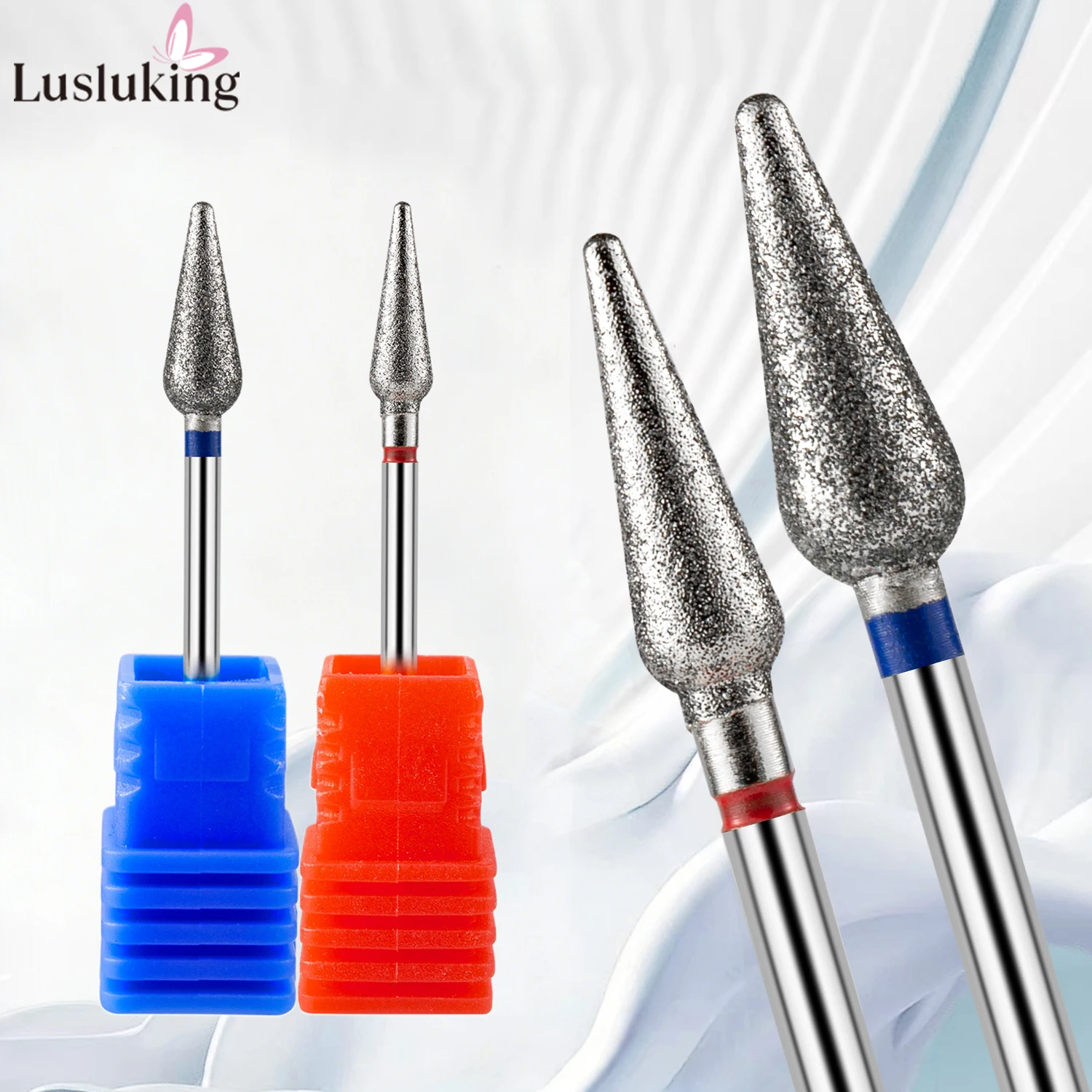 ดอกสว่านเจียรเพชร 1/2/5 ชิ้น สำหรับทำเล็บมือ เล็บเท้า กำจัดหนังกำพร้า อุปกรณ์เสริมสำหรับเครื่องเจียรเล็บไฟฟ้าแบบรัสเซีย