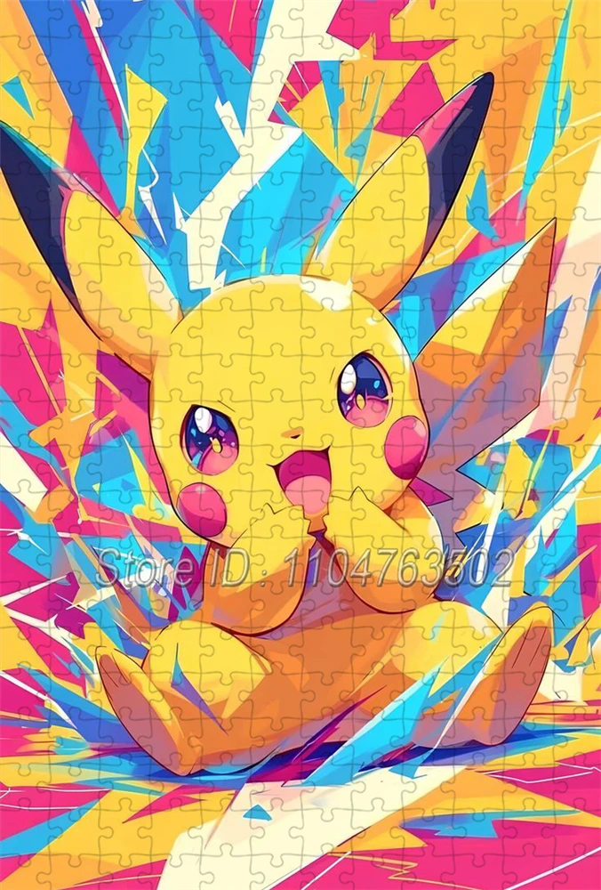ポケモンキャラクター 200/300/500/1000 ピースパズルピカチュウヒトカゲフシギダネ漫画パズル子供大人手作りおもちゃ