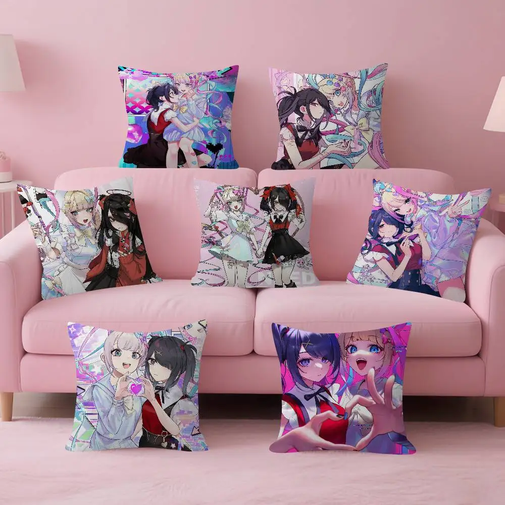 

Декоративные подушки Game N-Needy Girl O-Overdose с персонализированным изображением и текстом, подарки для дома, 45x45 см