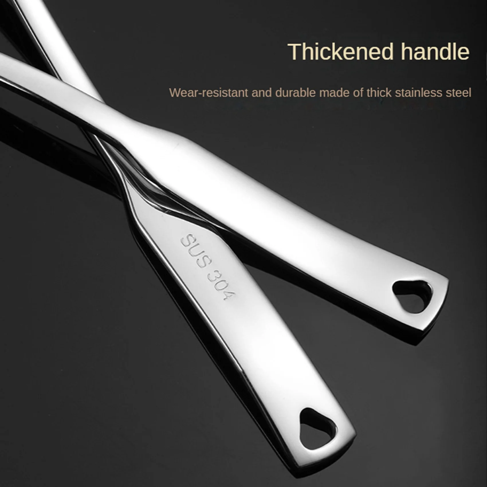 VEHO-3X Kitchen Soup Ladle 304 Stainless Steel Punch Luminous Ladell Spoons With Pour Spout Gravy Ladles 11.8 Inch