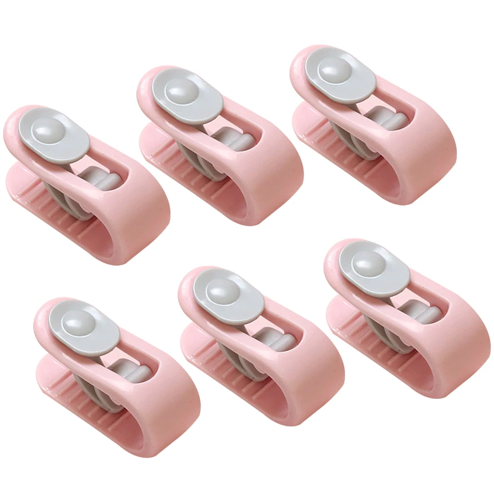 

6pcs Quilt Holder Bed Sheet Buckle Clips Anti Slip Stripe Design Quilt Fixator Cover Safe Easy Operate Clothes Pegs Home