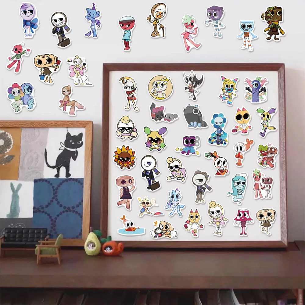 54 قطعة من ملصقات الرسوم المتحركة Dandys World لتزيين لوح التزلج المقاوم للماء والكمبيوتر المحمول والأمتعة والكمبيوتر المحمول والثلاجة #6