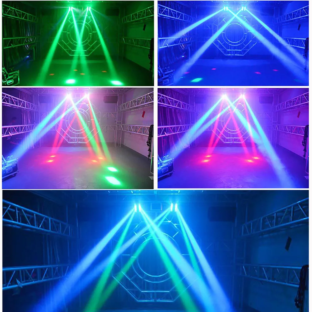 Imagem -03 - Mini Spider Stage Led Light dj Moving Head Disco Light Festa Rgb Luz Decorativa de Casamento Dmx512 Bar Luz Estroboscópica de Natal