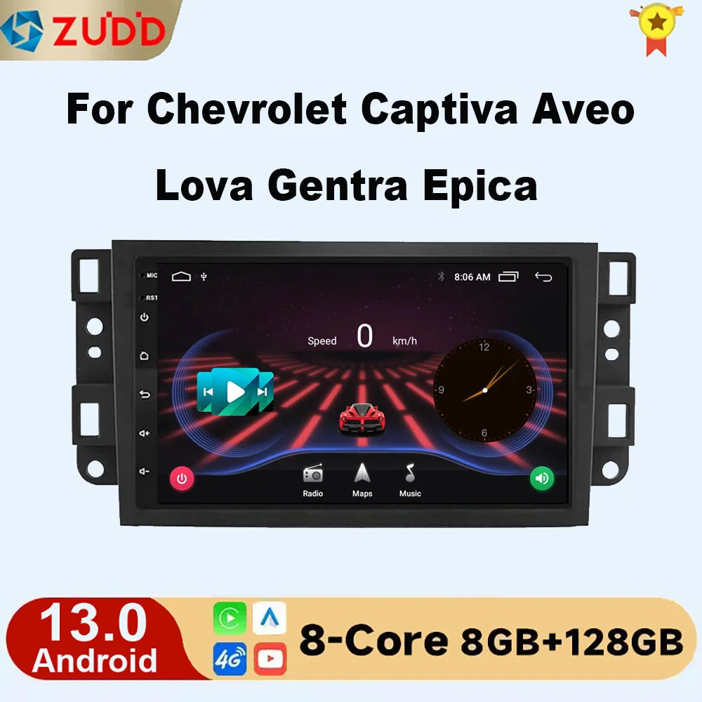 

Android 13 8G+128GB For Chevrolet Captiva Aveo Lova Gentra Epica 2din Car Radio Carplay Multimedia Video Player Navigation GPS