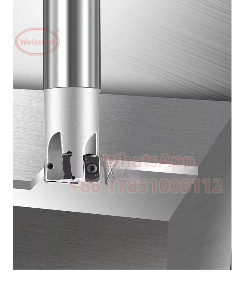 MFH03 Milling Cutter Bar,Milling Bar Fast Feed Double-Sided Milling Holder LOGU030310ER Carbide Insert