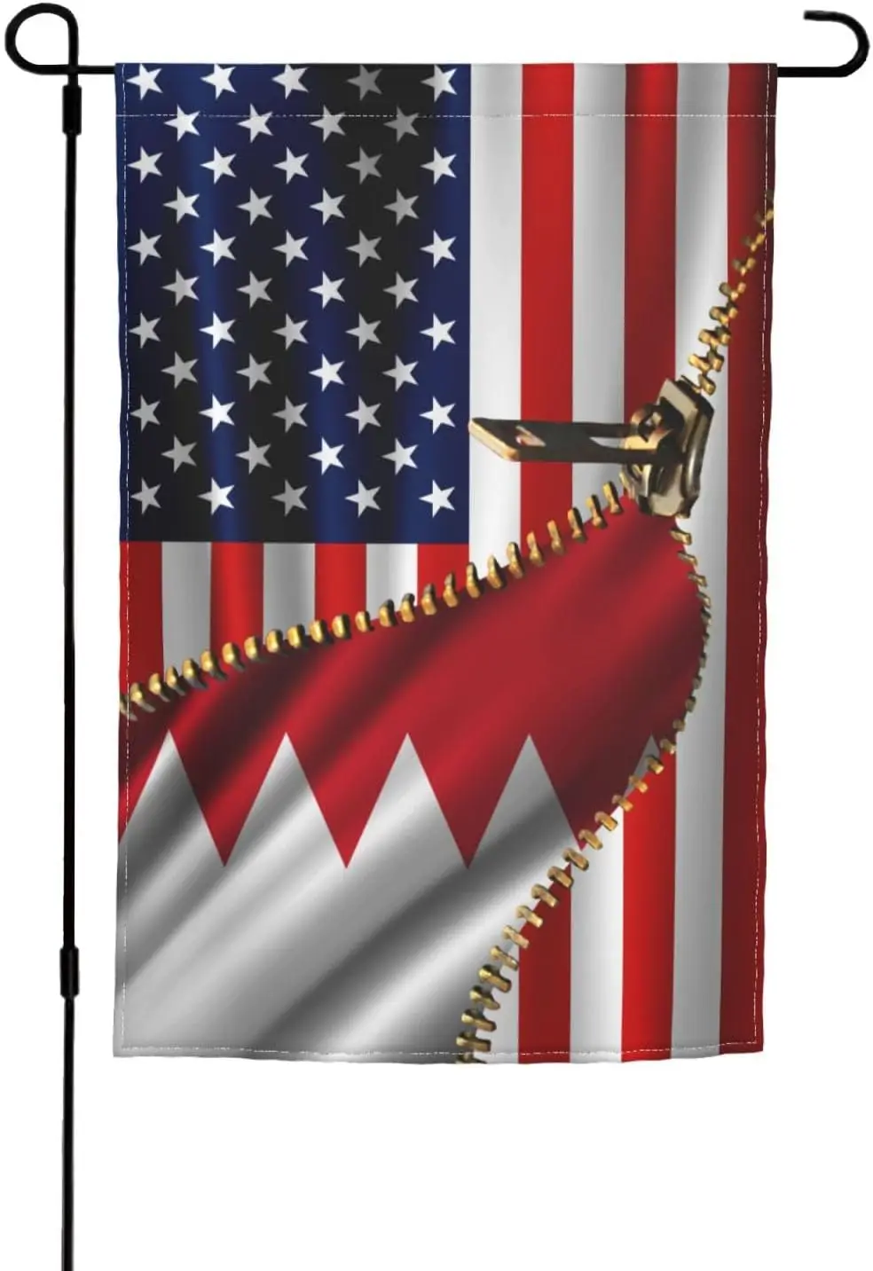Флаг США и Бахрейна, 12x18 дюймов, двусторонняя печать, декоративный флаг для сада, двора, спальни, улицы, интерьера и экстерьера.