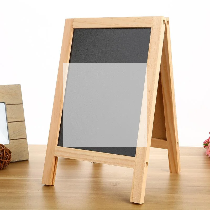 

1 шт. Двусторонняя доска для рисования в деревянной рамке, мини-доска для обучения, табличка для занятий, украшение для вечеринки