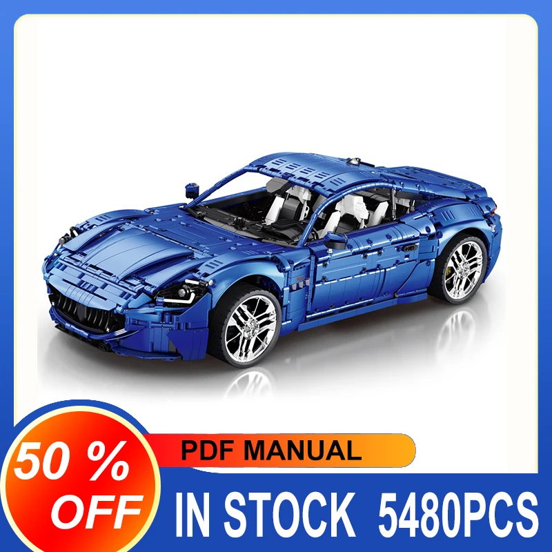 

IN STOCK 11010 MOC Technical 1:8 Sports Car GranTurismo Building Blocks Bricks Model Assembling Toys for Boys Christmas Gift Set