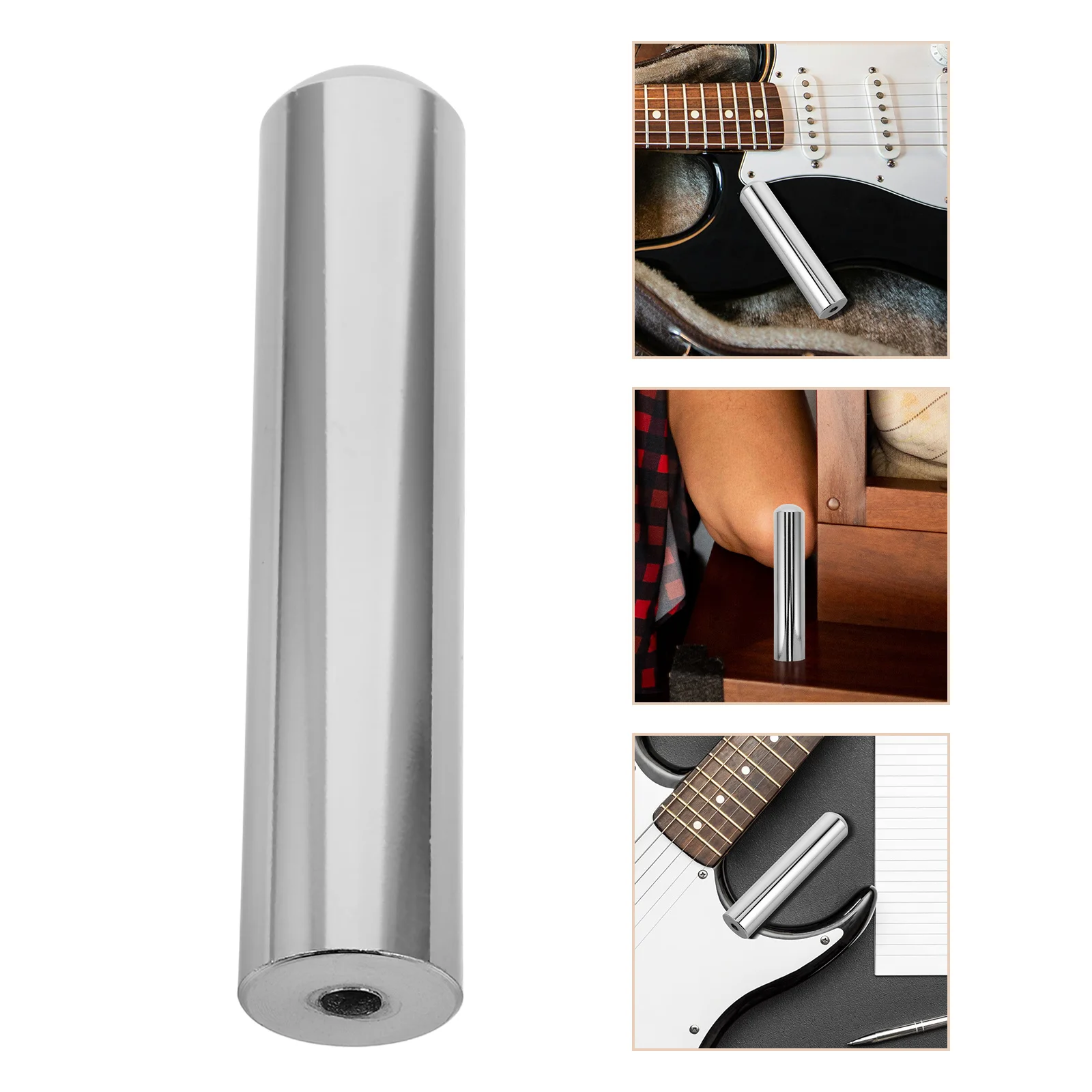 

Silver Solid Metal Guitar Slide Bar Thumb Picks Finger Picks for Electric Acoustic Hawaiian Banjo Bass Guitar Gear