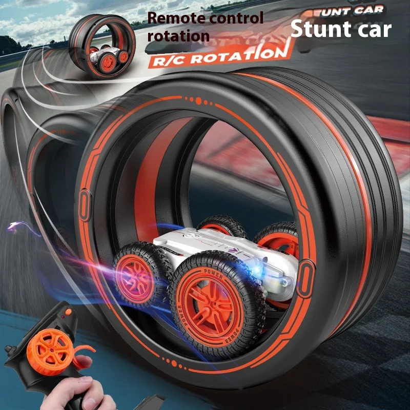 Roller Spinning Stunt Car Boys Girls Remote Control Programming Double-sided Spinning Car Electric Toy Car Model Gift