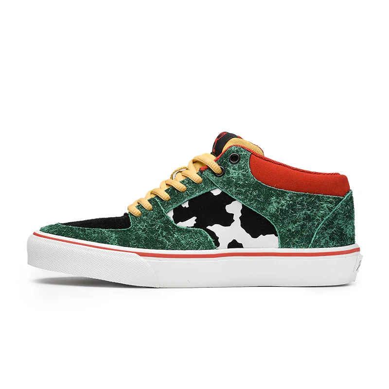 

Joiints Stylish Green Mid-Top Sneaker Young Skateboard Shoes Vulcanized Soft Tennis Shoes Casual Sneaker for Teenagers